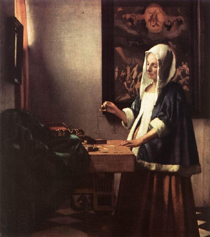 Jan Vermeer Woman Holding a Balance China oil painting art